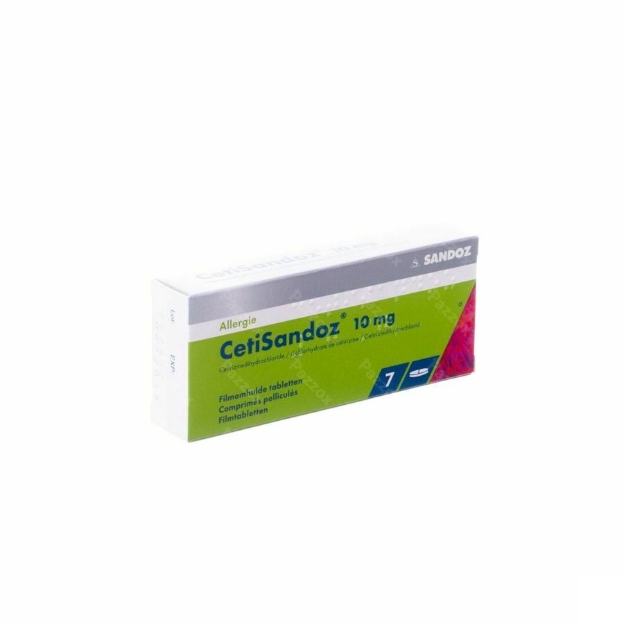 Cetirizine Sandoz 10mg 7 Tabletten