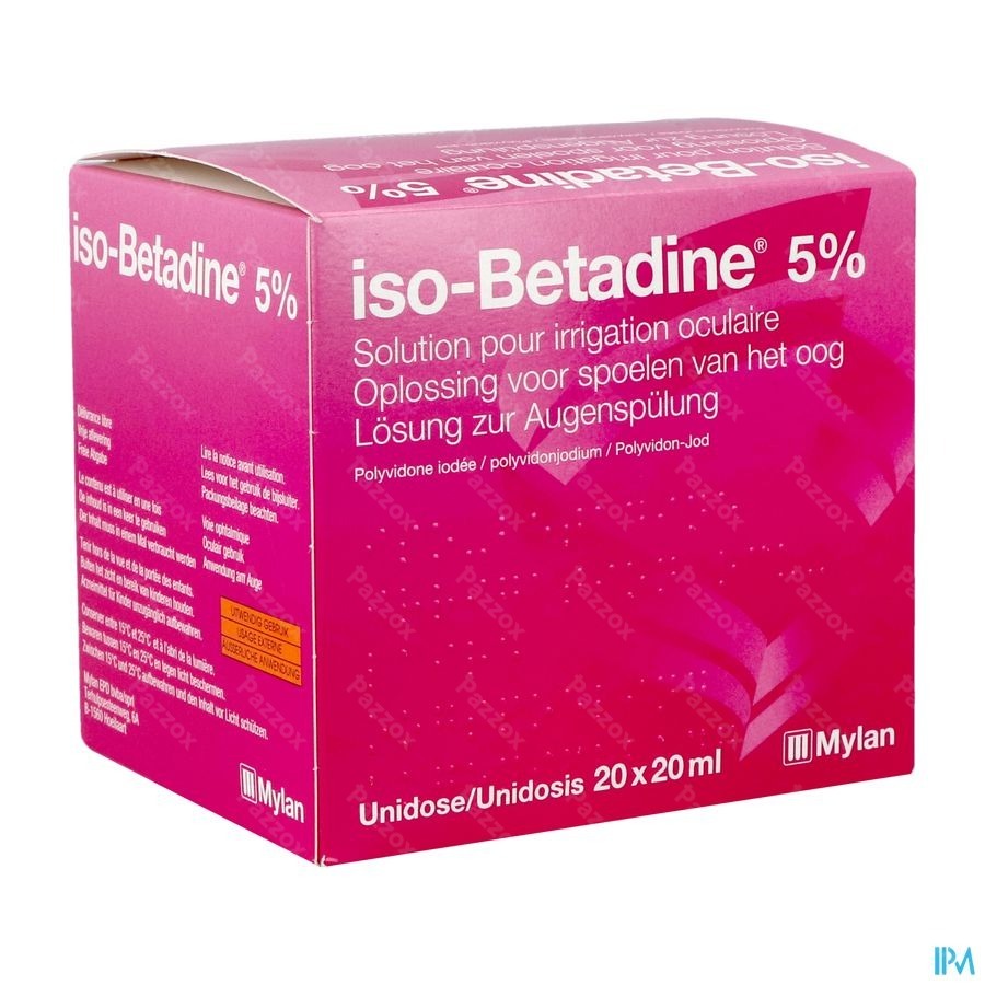 Iso-Betadine 5% Oogspoeling 20x20ml