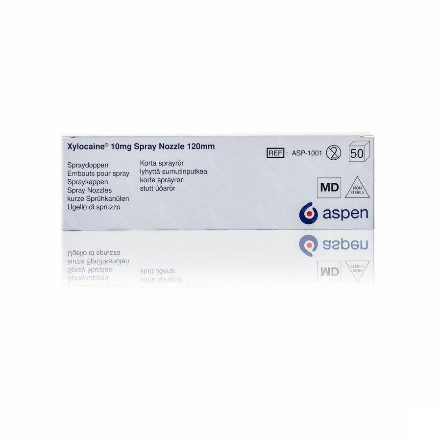 Xylocaine N/ster. Embouts/doppen 50 - 120 Mm