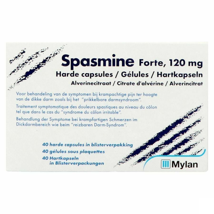 Spasmine Forte Caps 40 X 120mg