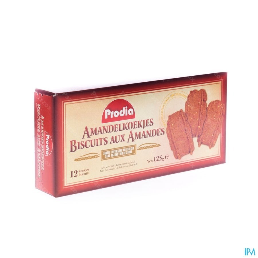 Prodia Amandelkoekje+zoetst.malt.125g 6008 Revogan
