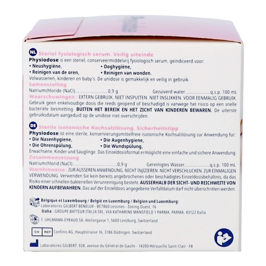 Physiodose Serum Fysio Ud Ster 30x5ml