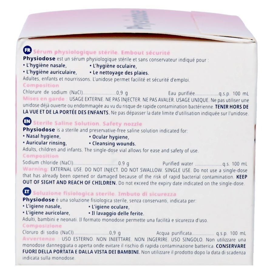 Physiodose Serum Fysio Ud Ster 30x5ml