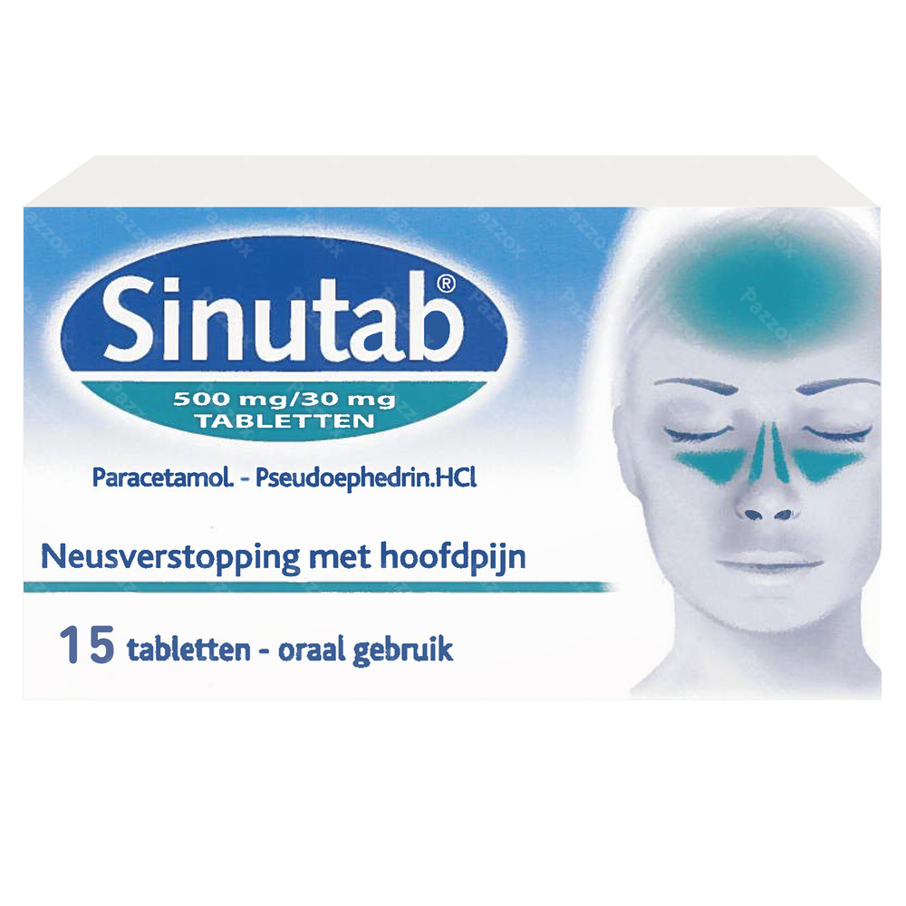 Sinutab 500/30mg 15 Tabletten