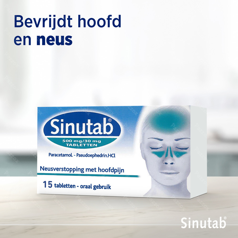 Sinutab 500/30mg 15 Tabletten