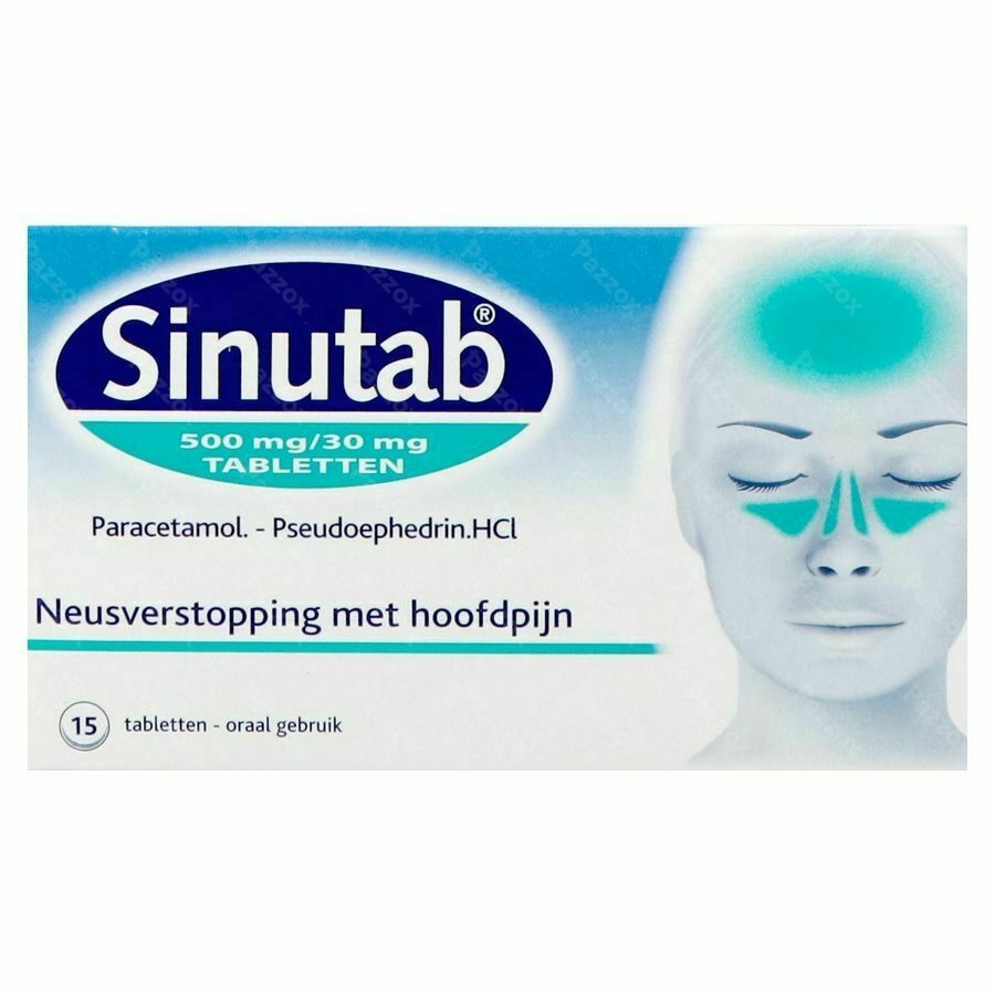 Sinutab 500/30mg 15 Tabletten
