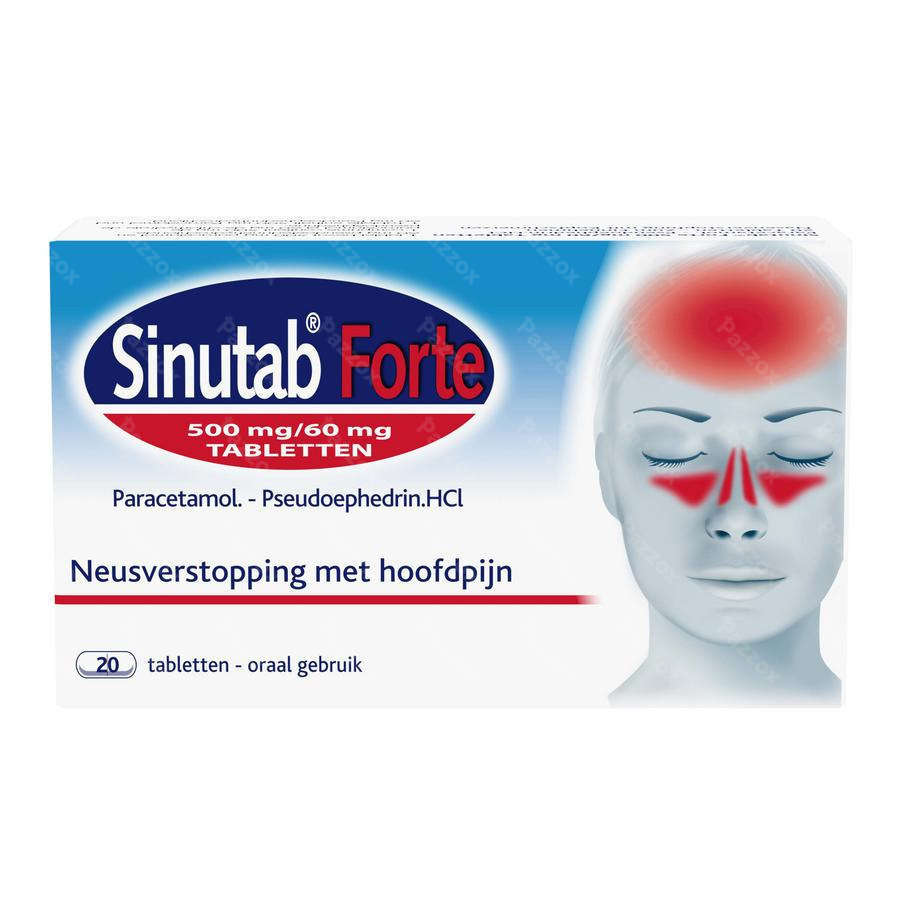 Sinutab Forte 500/60mg 20 Tabletten