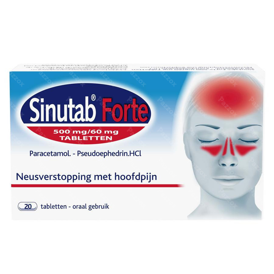 Sinutab Forte 500/60mg 20 Tabletten