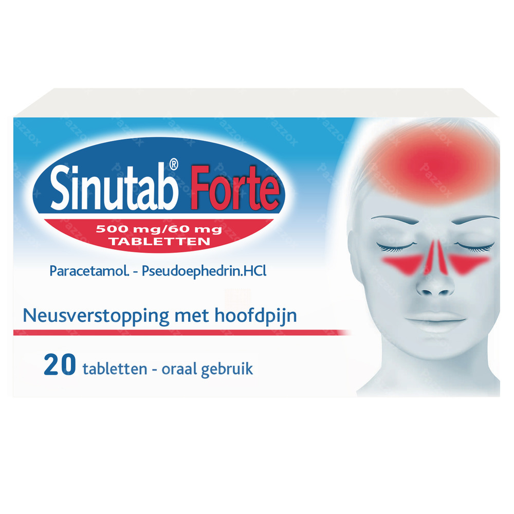Sinutab Forte 500/60mg 20 Tabletten