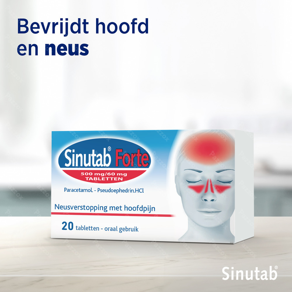 Sinutab Forte 500/60mg 20 Tabletten
