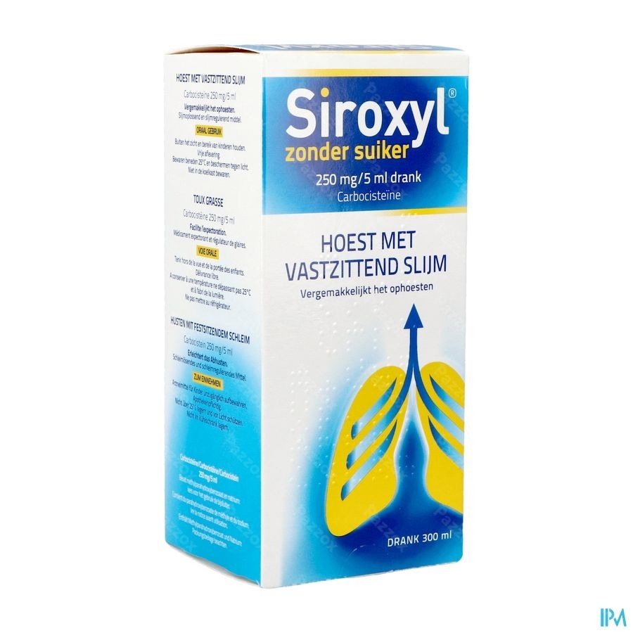 Siroxyl 750mg/15ml Zonder Suiker Slijmhoest 300ml
