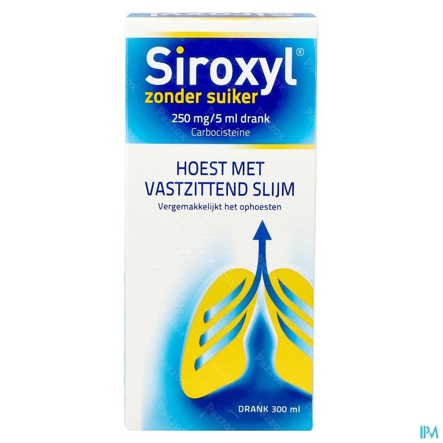 Siroxyl 750mg/15ml Zonder Suiker Slijmhoest 300ml