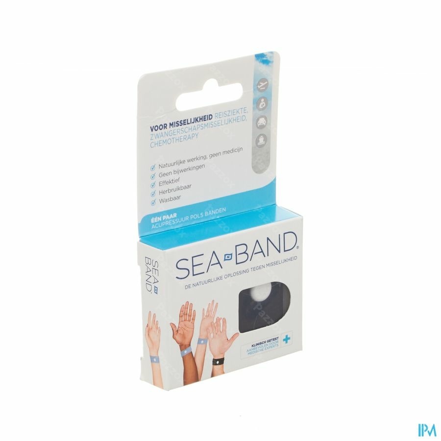 Sea Band Kind Anti-misselijkheid Armband Blauw 2 Stuks