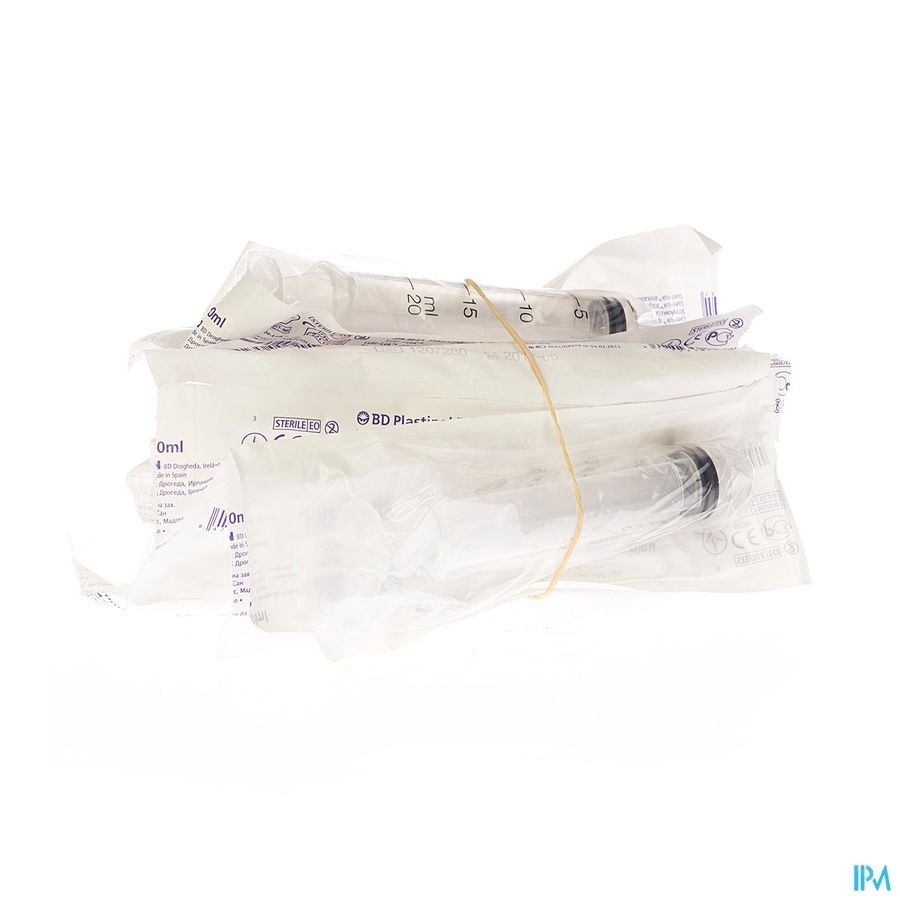 Bd Plastipak Spuit Luer-lok 20ml 10 300629