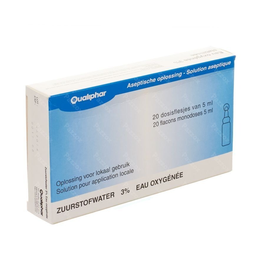 Qualiphar Zuurstofwater 3% Unidoses 20 x 5ml