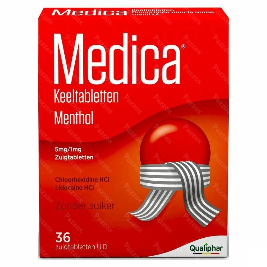 Medica Keeltabletten Menthol bij Keelpijn 30 Zuigtabletten