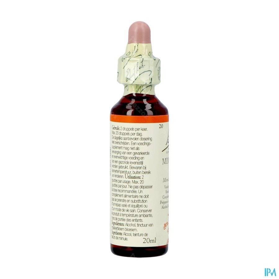 Bach Flower Remedie 20 Mimulus 20ml