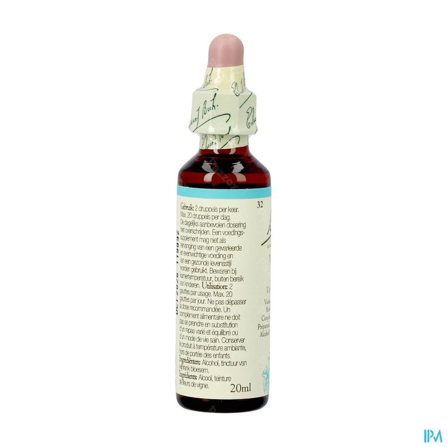 Bach Flower Remedie 32 Vine 20ml