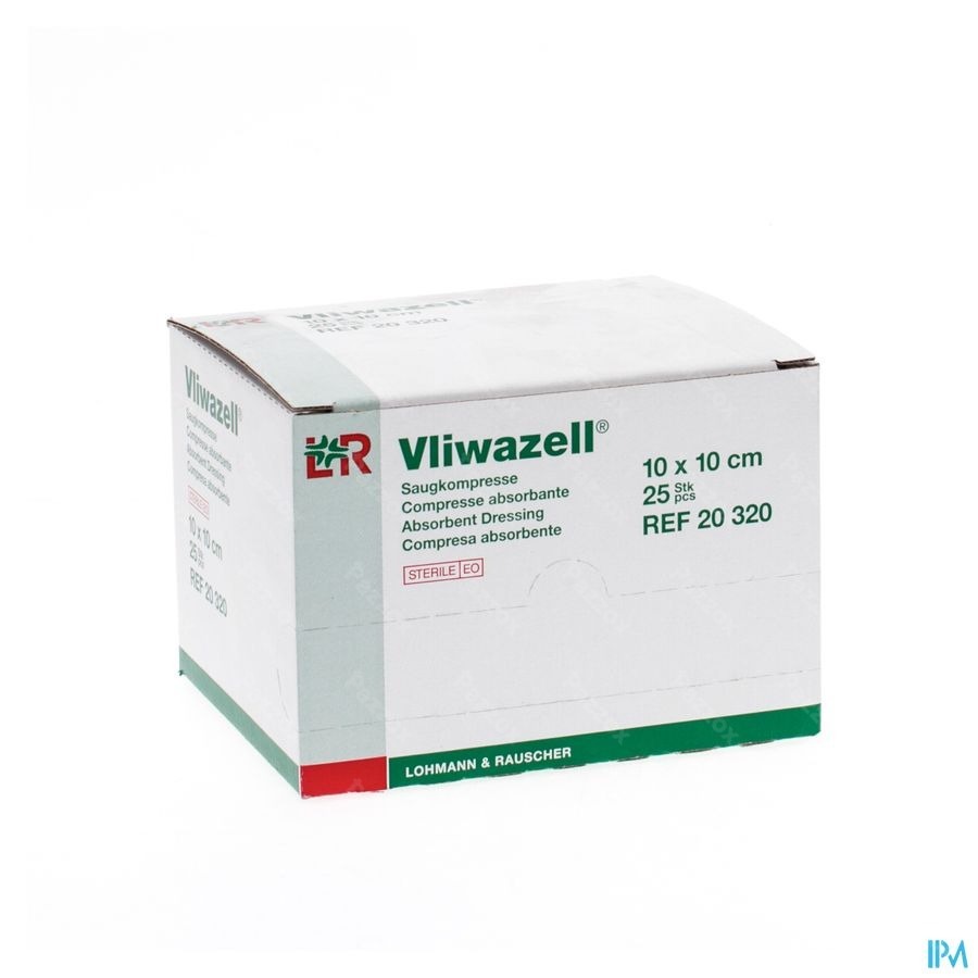 Vliwazell Kp Steriel 10x10cm 25 20320
