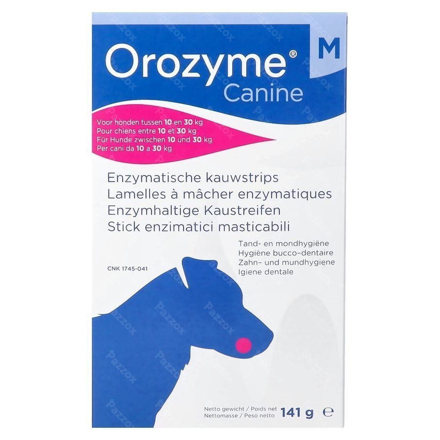 Orozyme Canine M Kauwstrip Enzym.hond 10-30kg 141g