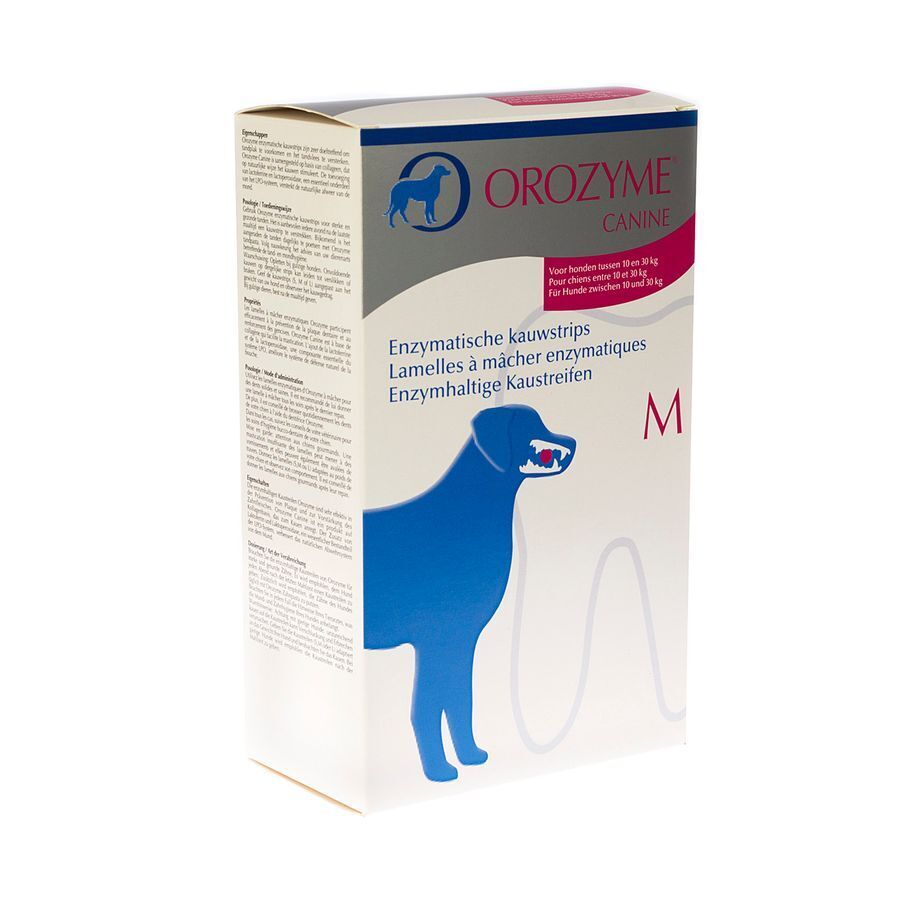Orozyme Canine M Kauwstrip Enzym.hond 10-30kg 141g afbeelding