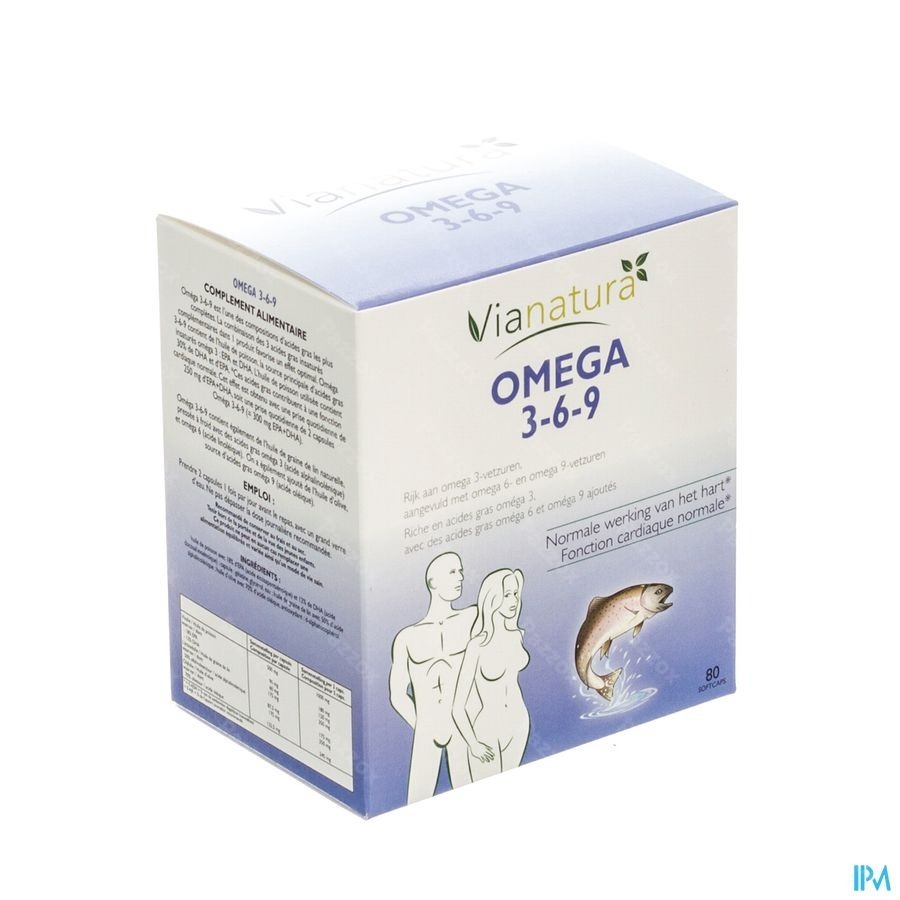 Via Natura Omega 3-6-9 Large Softcaps 80