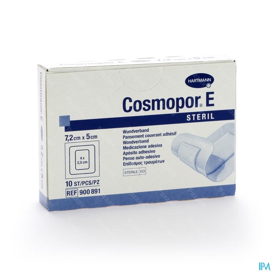 Cosmopor E Latexfree 7,2x5cm 10 P/s