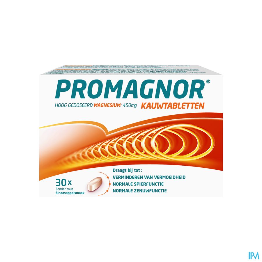 Promagnor Magnesium Kauwtabletten 30x450mg