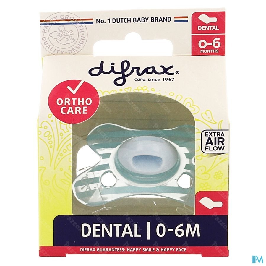 Difrax Fopspeen Sil Mini-dental 0-6m 799
