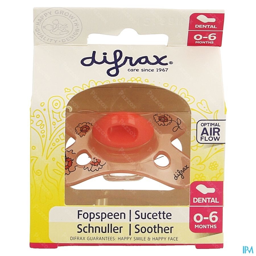 Difrax Fopspeen Sil Mini-dental 0-6m 799