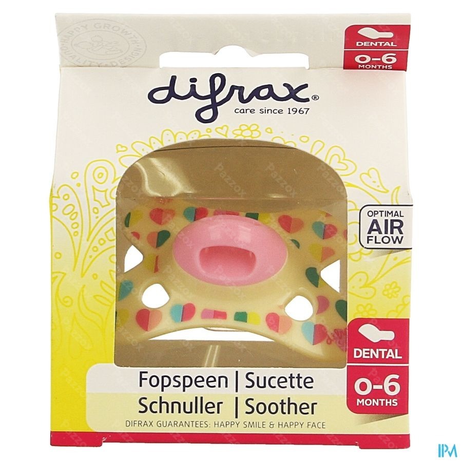 Difrax Fopspeen Sil Mini-dental 0-6m 799