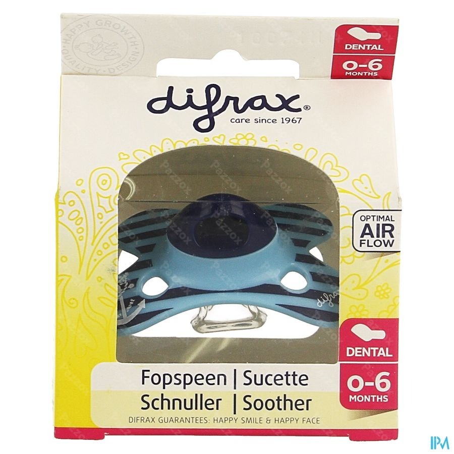 Difrax Fopspeen Sil Mini-dental 0-6m 799