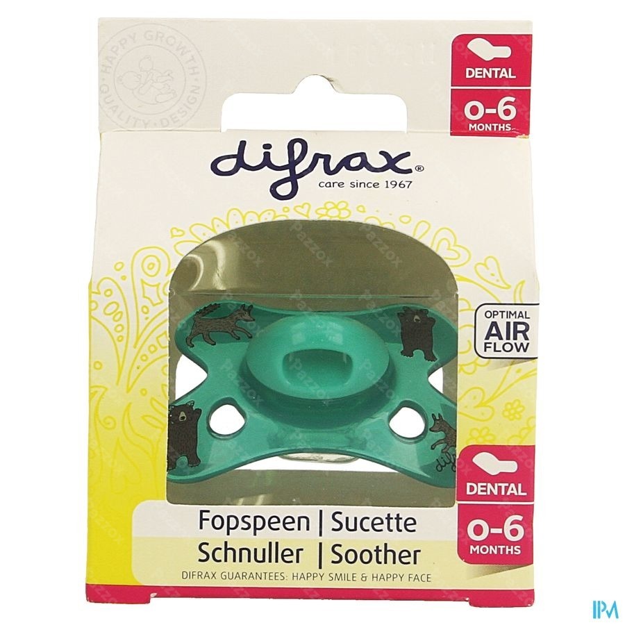 Difrax Fopspeen Sil Mini-dental 0-6m 799