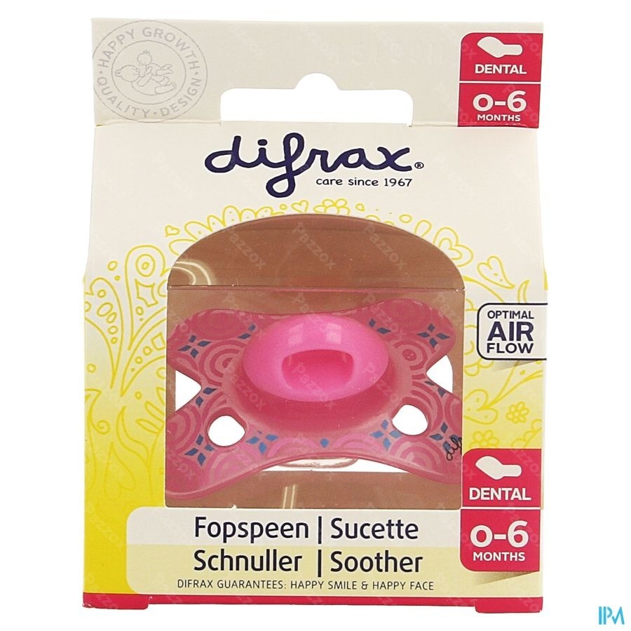 Difrax Fopspeen Sil Mini-dental 0-6m 799