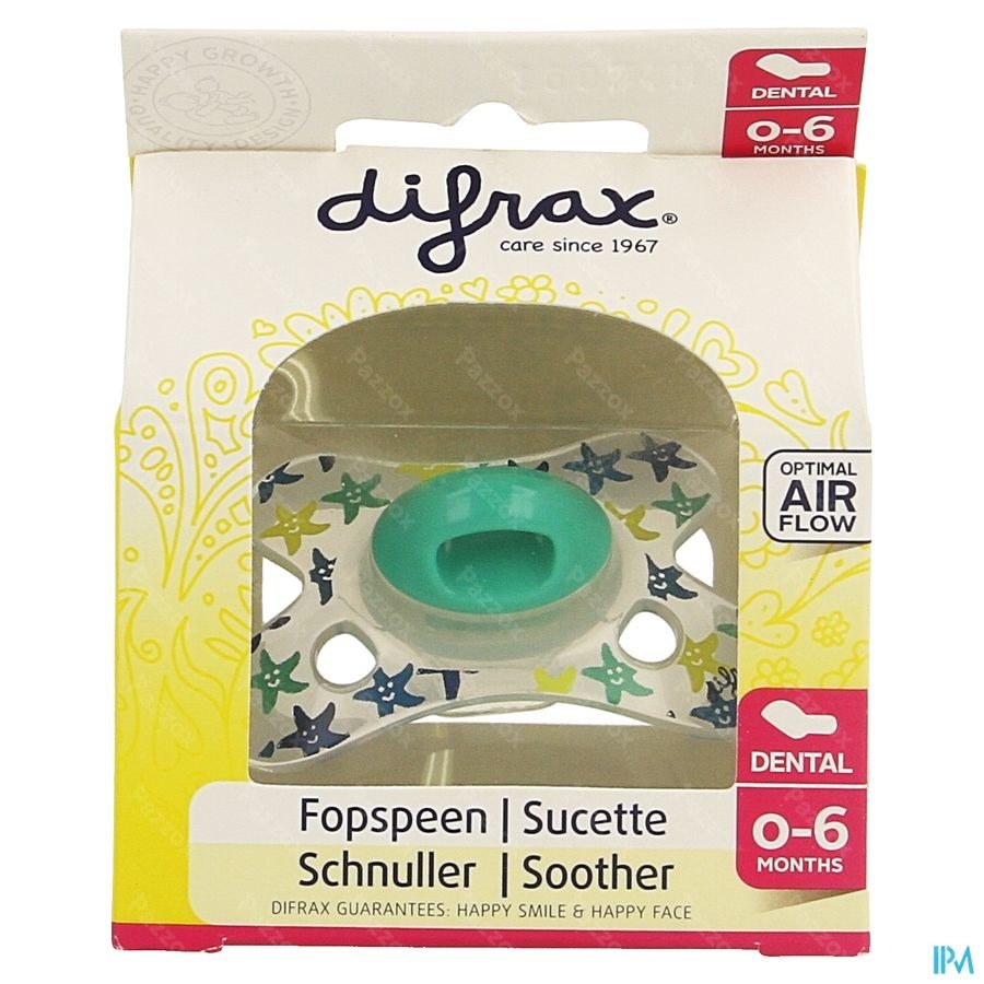 Difrax Fopspeen Sil Mini-dental 0-6m 799