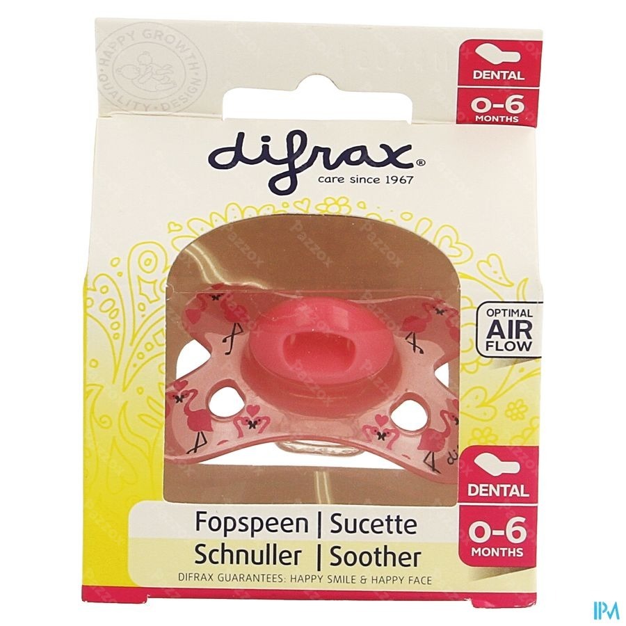 Difrax Fopspeen Sil Mini-dental 0-6m 799