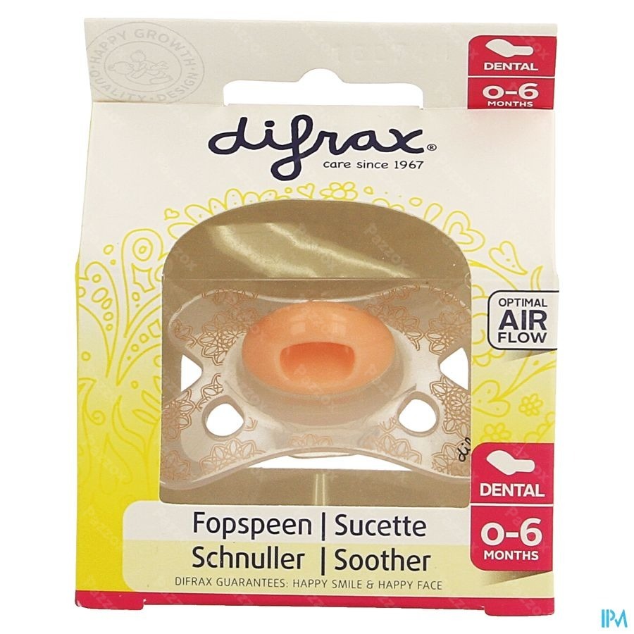Difrax Fopspeen Sil Mini-dental 0-6m 799