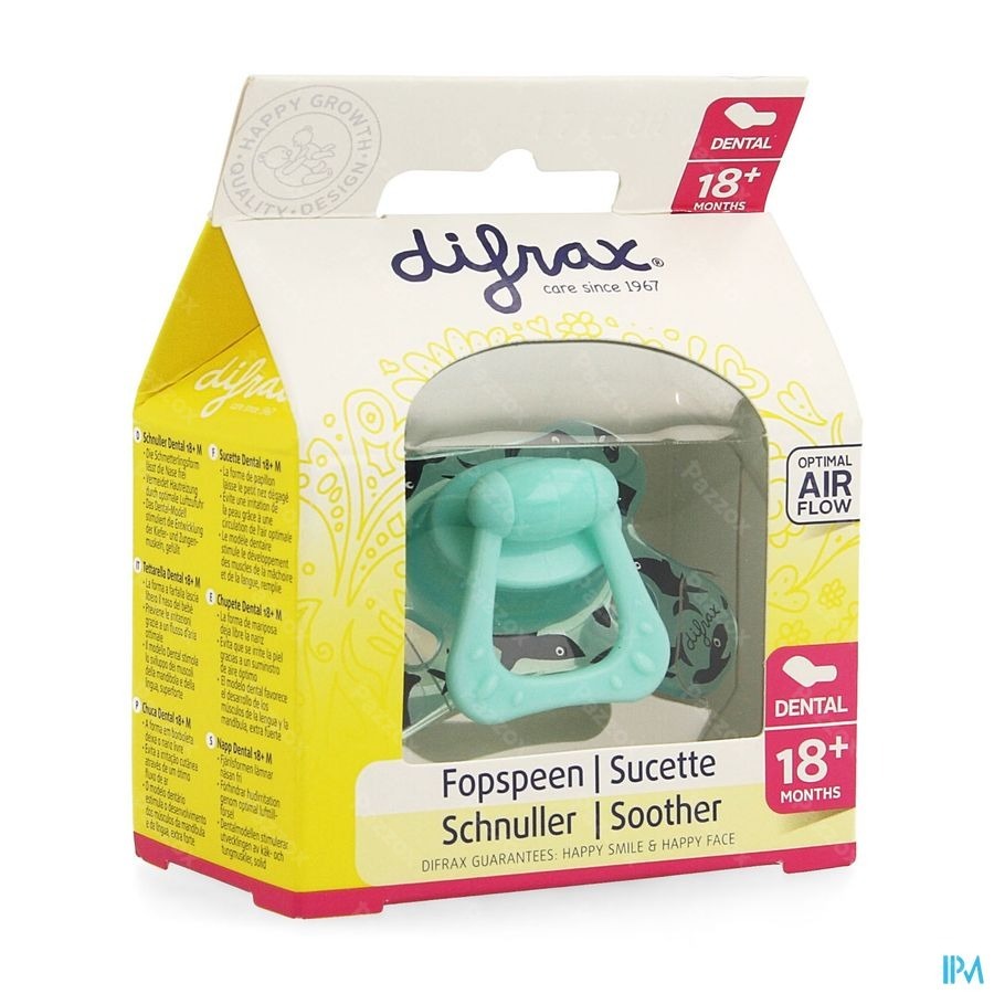 Difrax Fopspeen Dental Extra Sterk +18m