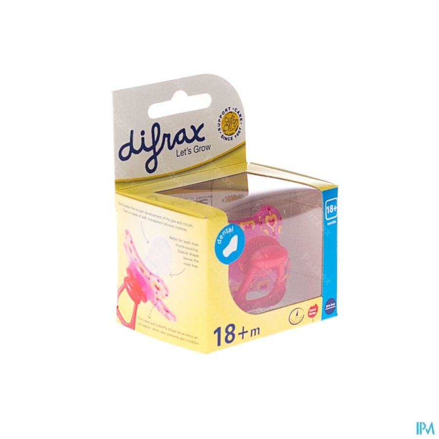 Difrax Fopspeen Dental Extra Sterk +18m