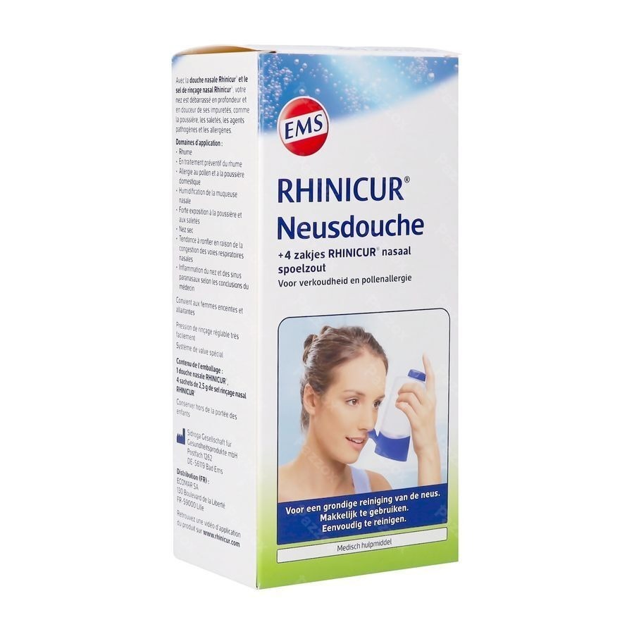 Rhinicur Douche Nasale + 4 Zakjes Spoelzout