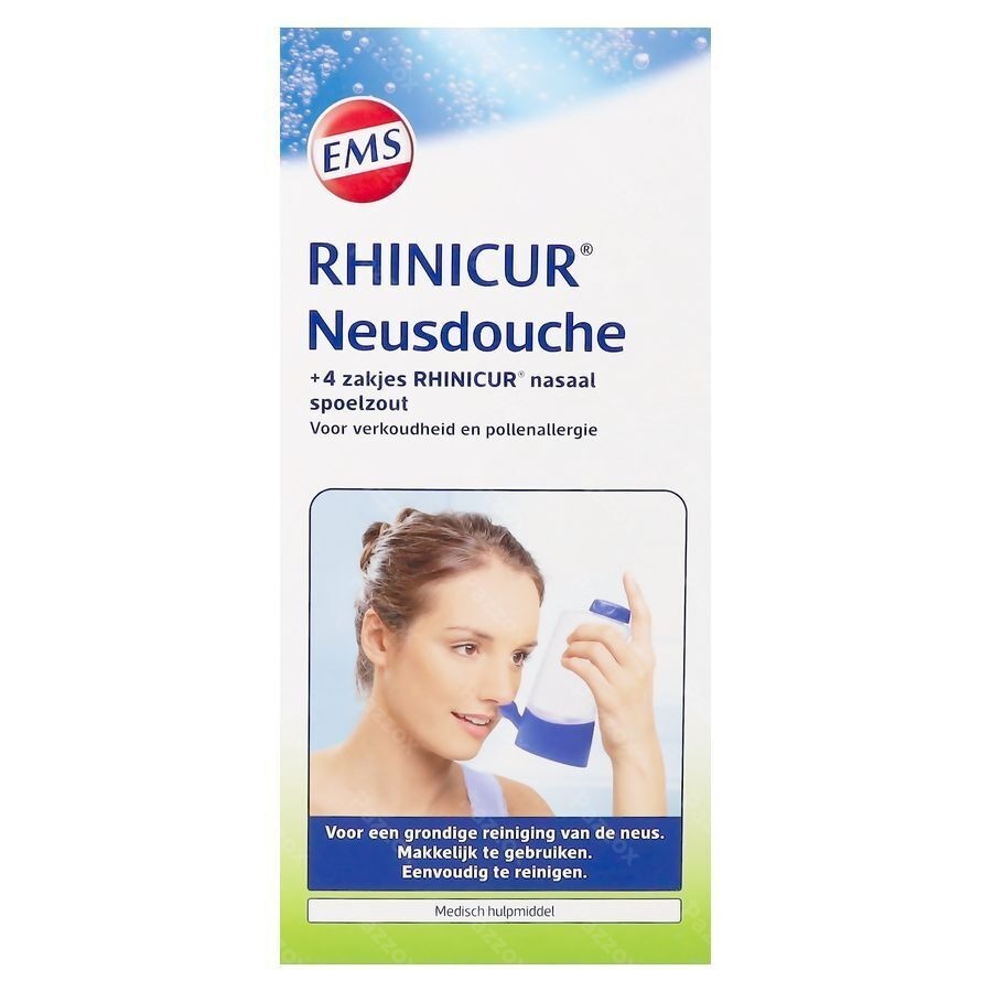 Rhinicur Douche Nasale + 4 Zakjes Spoelzout