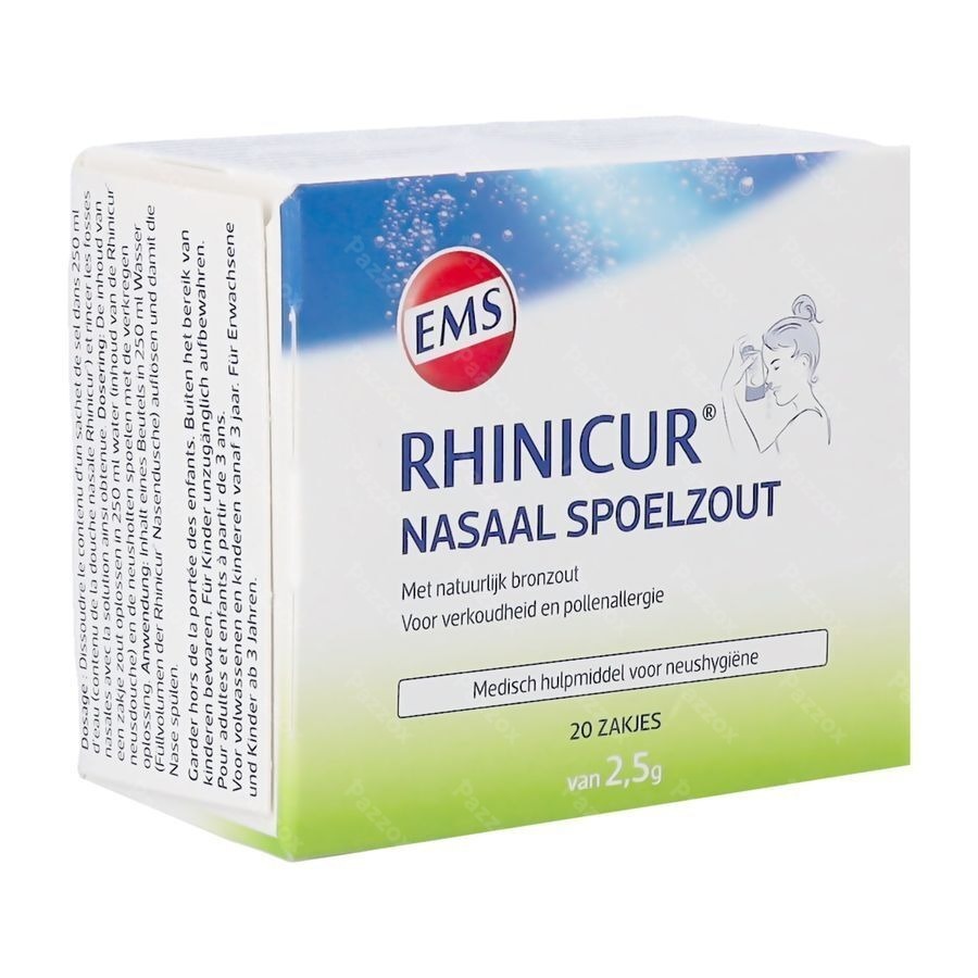 Rhinicur Nasaal Spoelzout Zakje 20x2,5g