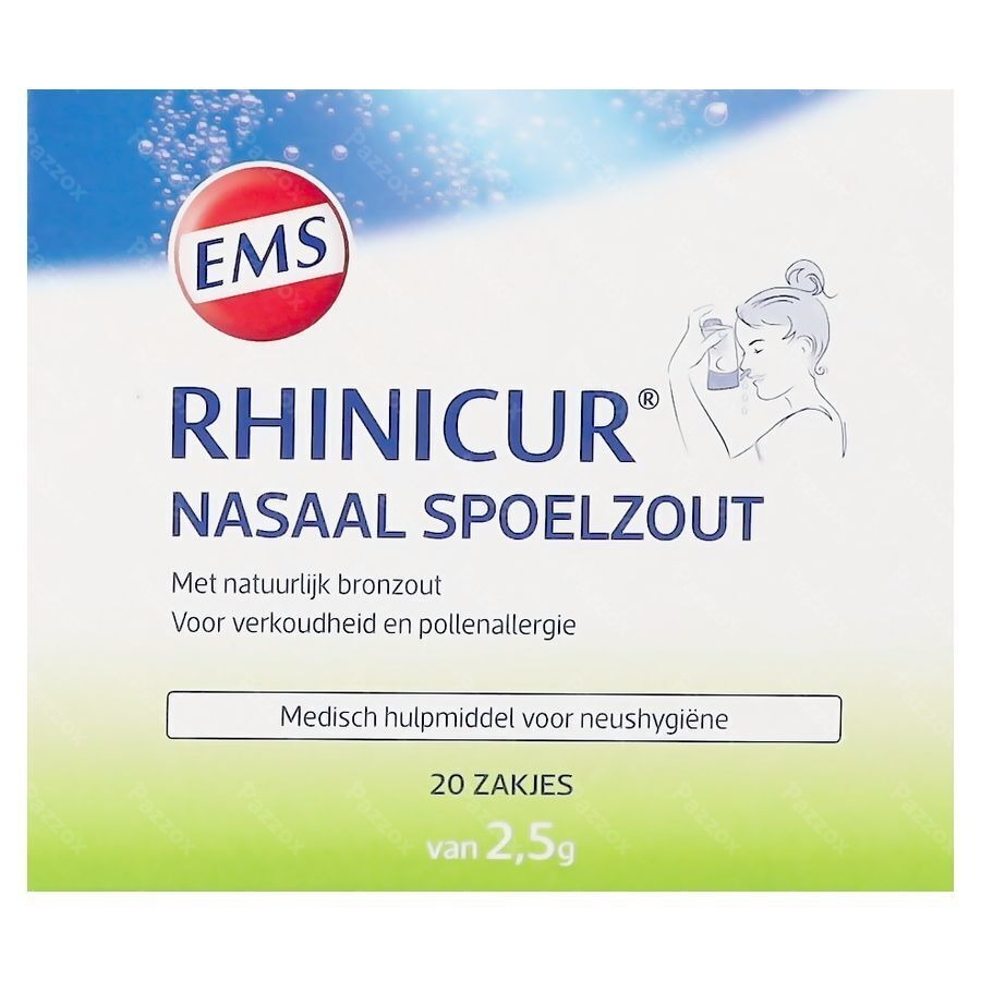 Rhinicur Nasaal Spoelzout Zakje 20x2,5g