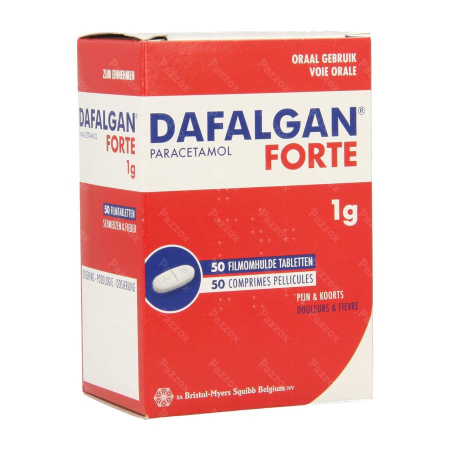 Dafalgan Forte 1g 50 Tabletten