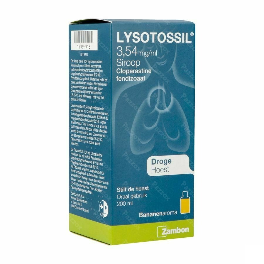 Lysotossil Droge Hoest en Kriebelhoest Hoestsiroop 200ml