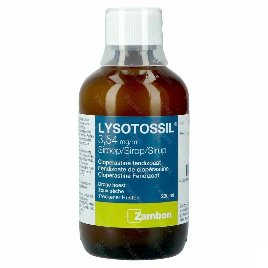 Lysotossil Droge Hoest en Kriebelhoest Hoestsiroop 200ml