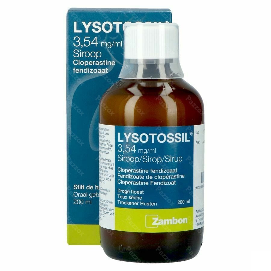 Lysotossil Droge Hoest en Kriebelhoest Hoestsiroop 200ml