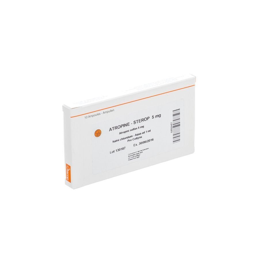 Sterop Atropine Sulf 5mg 1ml 10 Amp