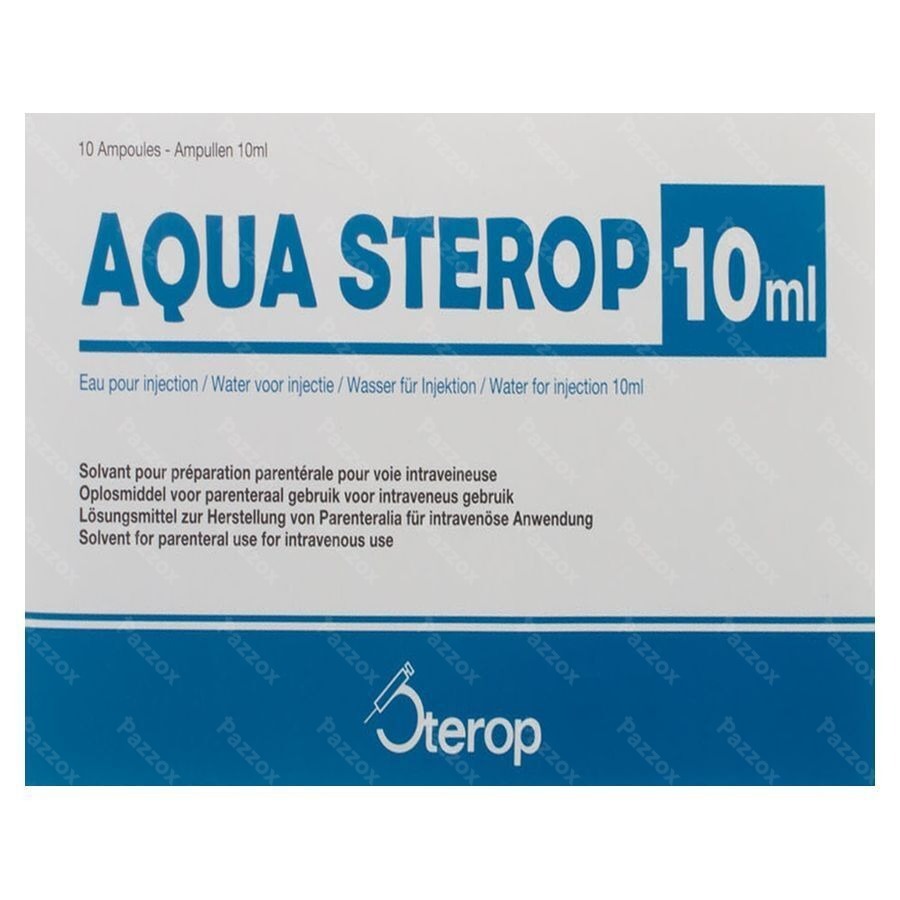 Aqua Sterop Pour Inj Solvens Amp 10 X 10ml