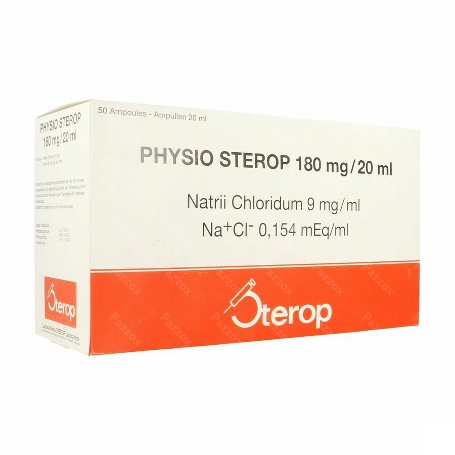 Sterop Physio 180mg/20ml 50 Ampullen